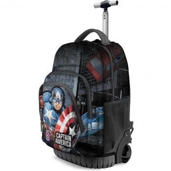 Mochila Trolley Defender Capitán América Marvel 47cm - Karactermania