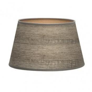 Pantalla Salma E27 Madera Gris 45dx35dx30h Conica Abierta - Diseño Elegante