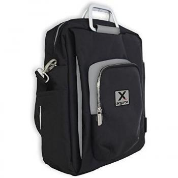 Approx APPNBST15BG - Maletín de diseño para portátil de hasta 15.6”, Color Negro y Gris