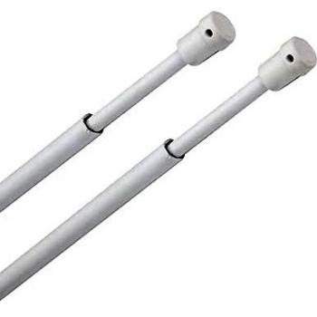 MAURER 5340040 Barra Visillo Extensible 30/45 cm. con Soporte, Sin Muelle