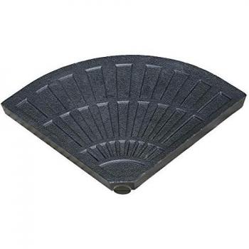 Base para Sombrilla Rellenable Negra de HDPE 48x48x7,5 cm - 13 Litros