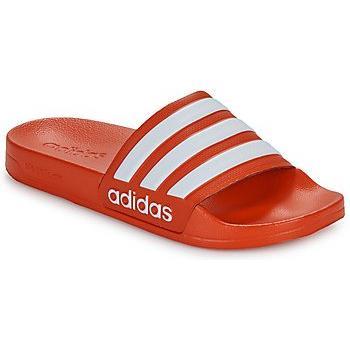 adidas Adilette Shower Men's Slides, Vivid Red/Cloud White, Size 5 UK
