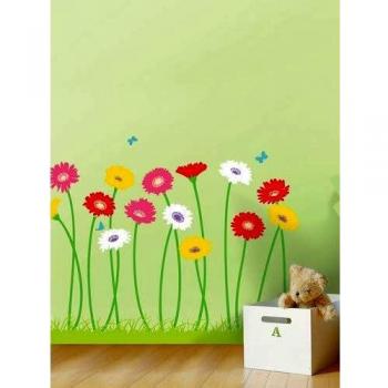 Ambience Live AMB-0021 Pegatina de Pared, Vinilo, Multicolores, 50cm