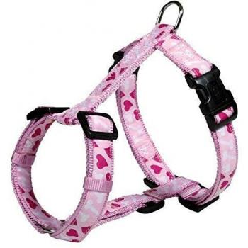 Arnes Mod.Art Rose Heart, XS,25-35cm/10mm, Rosa