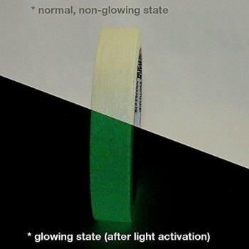 Shurtape P-661 Cinta Glow in the Dark Gaffers: 3/4 in. x 30 ft.