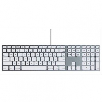 Teclado Apple MB110Y/B con Diseño QWERTY en Español, Color Blanco