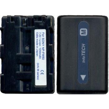 AccuCell - Batería para Sony NP-QM50, NP-QM51