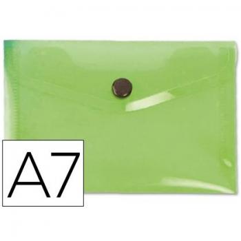 Carpeta Dossier Broche 44223 Polipropileno DIN A7 Verde Translúcido x3 Unidades