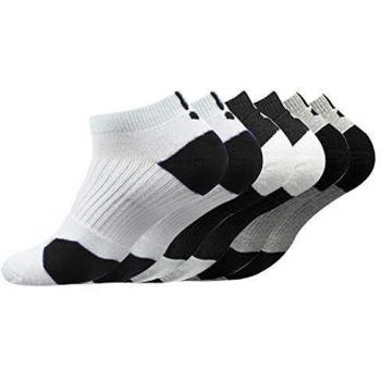 Puimentiua 6 Pares de Calcetines de Deporte para Hombre No-Show Socks calcetines cortos tobilleros EU 39-45