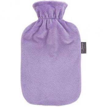 Bolsa de Agua Caliente con Funda de Terciopelo Violeta, 2L