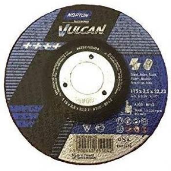 Norton - Disco corte amoladora metal inoxidable diámetro 115 2,5x22,23