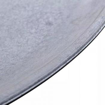 vidaXL Mesita Auxiliar Redonda/mesita de café 89,5 x 55,5 cm Gris Apariencia hormigón