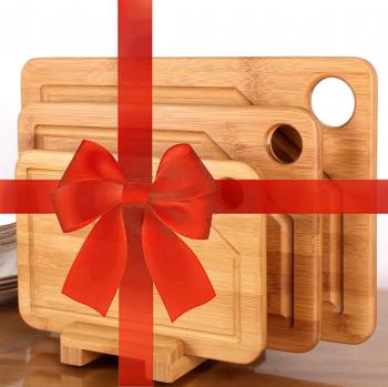 Tabla de corte premium de Bamboo - Juego de 3 piezas