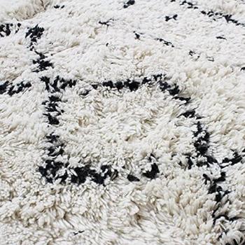 Alfombra Étnica de Algodón 160 x 230 cm - Crudo Natural - 100% Algodón
