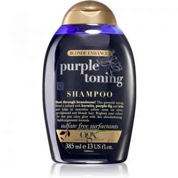 OGX Blonde Enhance+ Purple Toning Shampoo - Yellow Tone Neutralizing, 385 ml