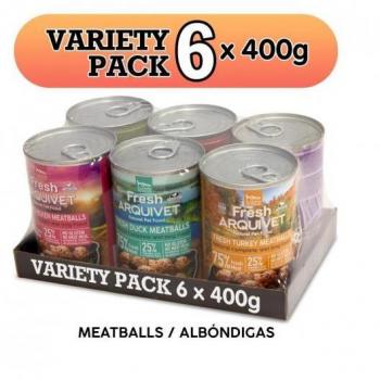 Arquivet Fresh Meatballs 400g Variety Pack 6 sabores