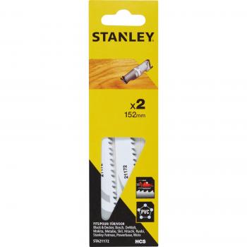 Stanley STA21172-XJ - Hoja Sierra de Calar, Marquetería y Recíproca - 2 Piezas - 15.2 Cm