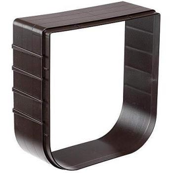 Ferplast Extensión para Puerta para Perros pequeños y Gatos, Gatera, Puerta basculante Swing 1 Extension, 15,5 x 5 x h 16 cm - Profundidad 5 cm, Marrón