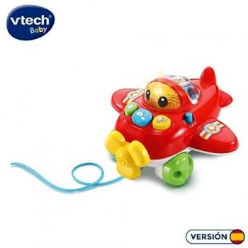 VTech- CAPI la avioneta, avión bebé con más de 70 melodías, Canciones y Voces, enseña números y Colores, contribuye al Desarrollo cognitivo y de la motricidad