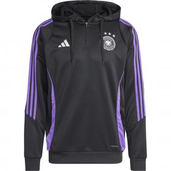 adidas 2024-2025 Germany Hooded Track Top - Black - Male - Size: Medium 38-40 Chest