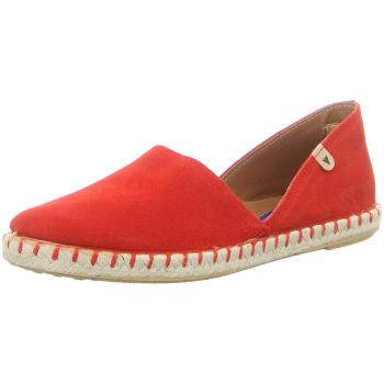 Alpargatas de Serraje Carmen Rojo para Mujer - Verbenas de Ante - Talla 39