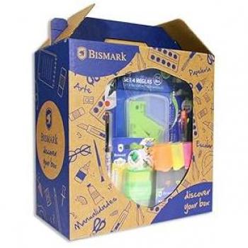 Caja de Regreso a Clases para Niños con Asas y Set de Papelería