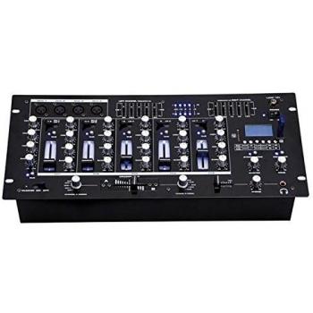 Mesa de Mezcla DJ BST ACTIV218 - 6 Canales, 14 Entradas, Color Negro