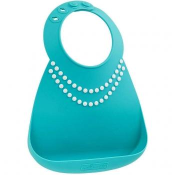Babero ed Silicona  Make my day Perlas Blancas