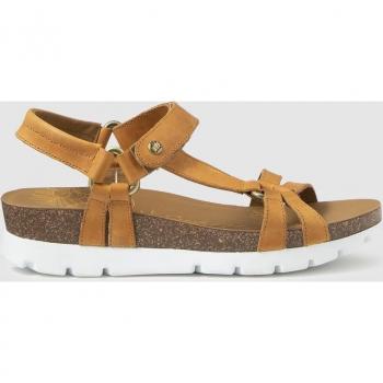 Sandalias de cuña Panama Jack de napa en color marrón