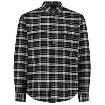 CMP Men's Long Sleeve Outdoor Shirt with Chest Pockets - Black - Size 54