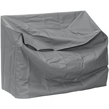 Dehner Deluxe - Funda protectora para banco de jardín, aprox. 130 x 75 x 80 cm, poliéster, antracita