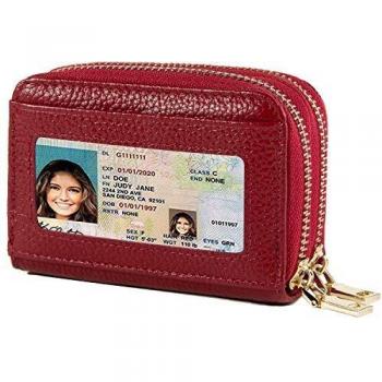 ENONEO Tarjetero para Tarjetas de Credito Mujer Hombre RFID Monedero Tarjetero Mujer Cuero Pequeños con 13 Ranuras para Tarjetas y 2 Ranuras de Moneda Carteras Tarjetas Hombre Cremallera