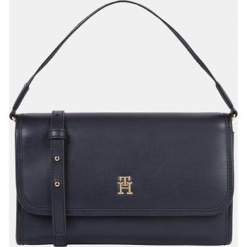 Bolso de hombro con cierre de solapa Tommy Hilfiger - Azul Marino Talla Os