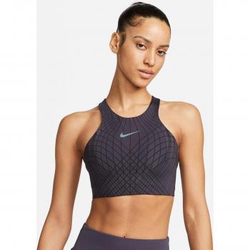 Nike - Top de mujer Dri-FIT Swoosh Phoenix Negro (L)