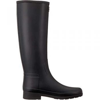 Hunter Original Refined Black Rubber Women's Tall Wellington Boots