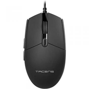 Tacens Anima AMG, Ratón Profesional Ergonómico, Diseño Natural Ultraligero, 3200DPI, Switches Mecánicos HUANO, Negro