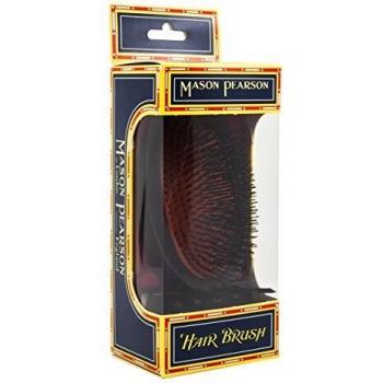 Mason Pearson Large Extra Military Pure Boar Bristle Hair Brush in Dark Ruby