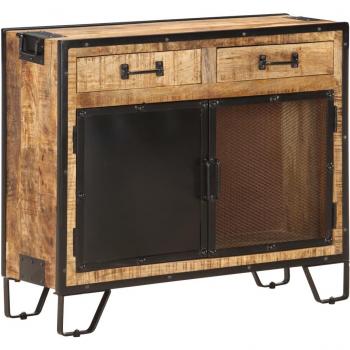 Solid Rough Mango Wood Sideboard 31.5x12.2x28