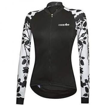 Zerorh+ Fashion Lab Long Sleeve W, Jersey Bike para Mujer, Mujer, Ecd0734 28Pm, Japan White/Black, M
