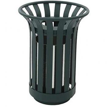 Contenedor de residuos para exteriores 23L, dimensiones 280x650x280 mm, color verde