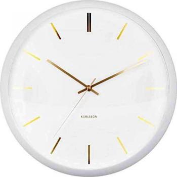 Reloj de pared Karlsson Globe 40 cm Blanco