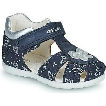 Geox Elthan Girl C Navy/Silver Sandals for Toddlers
