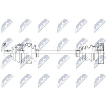 Árbol de transmisión NTY NPW-VW-057 - Eje de tracción para vehículos Volkswagen