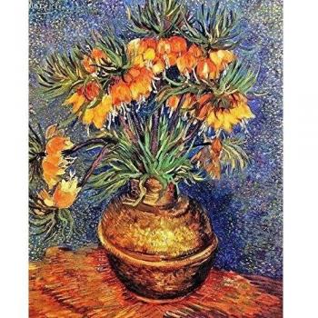 Legendarte Cuadro Lienzo, Impresión Digital - Fritillaries En Un Jarrón De Cobre Vincent Van Gogh, cm. 80x100 - Decoración Pared