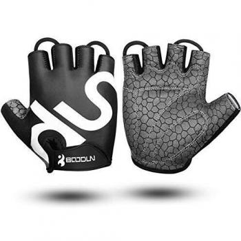 Guantes de Ciclismo Medio Dedo Unisex Guantes de Bicicleta sin Dedos con Relleno Antideslizante para MTB, Ciclismo de Carretera, Gimnasio, Crossfit y Levantamiento de Pesas XL