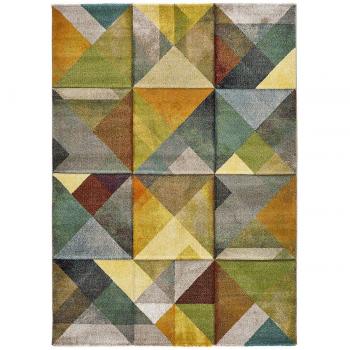 Alfombra Geométrica de Interior Multicolor Matrix - 60X120, 120X170, 140X200, 160X230 cm