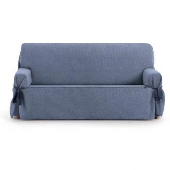 Funda Sofá Ajustable Resistente Eysa Valeria Azul 100 x 110 x 180 cm - Protege Tu Sofá, Universal, 1 Plaza