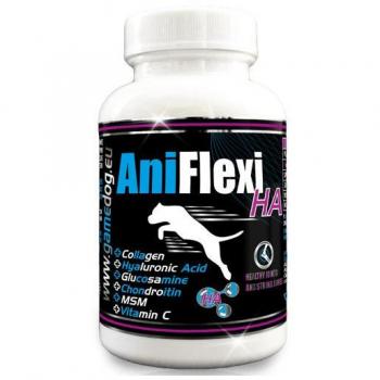 GAME DOG AniFlexi HA 80ud - Suplemento alimenticio para perros, contiene ácido hialurónico, colágeno y glucosamina, diseñado para mejorar la salud articular y movilidad en caninos, presentado en formato de
