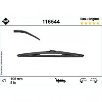 Limpiaparabrisas SWF 116544 con alta resistencia y diseño aerodinámico