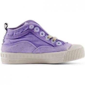 Zapatillas deportivas abotinadas para niños con punta de goma